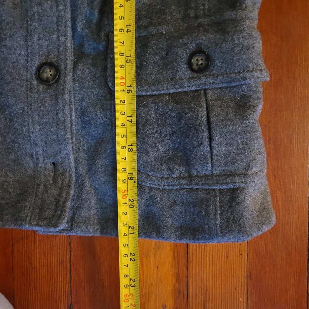 Banana Republic Grey Wool Coat - sz 2 - Picture 4 of 8